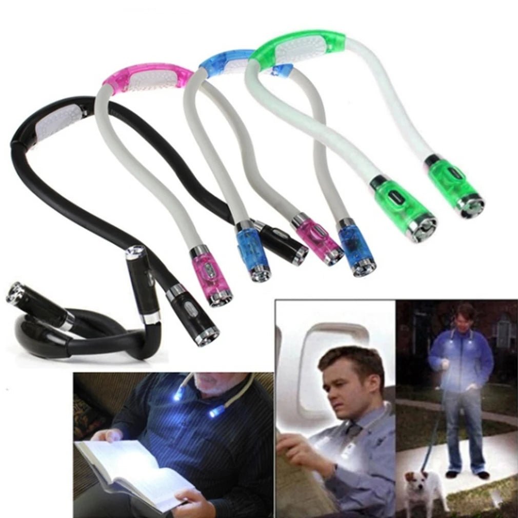 FlexiGlow – Flexibele LED Neklamp voor Breien, Knutselen & Lezen