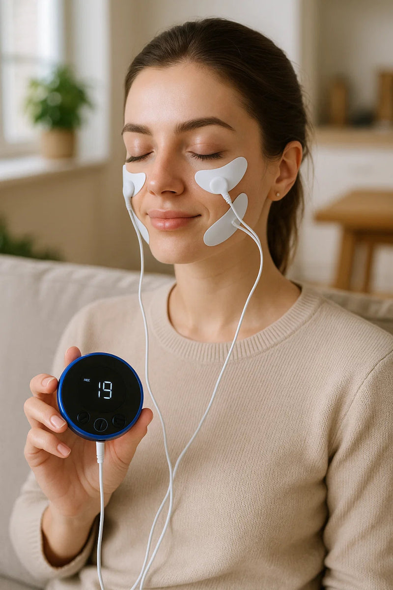 GLOWY – Dispositivo de masaje facial de lujo para una piel radiante y juvenil