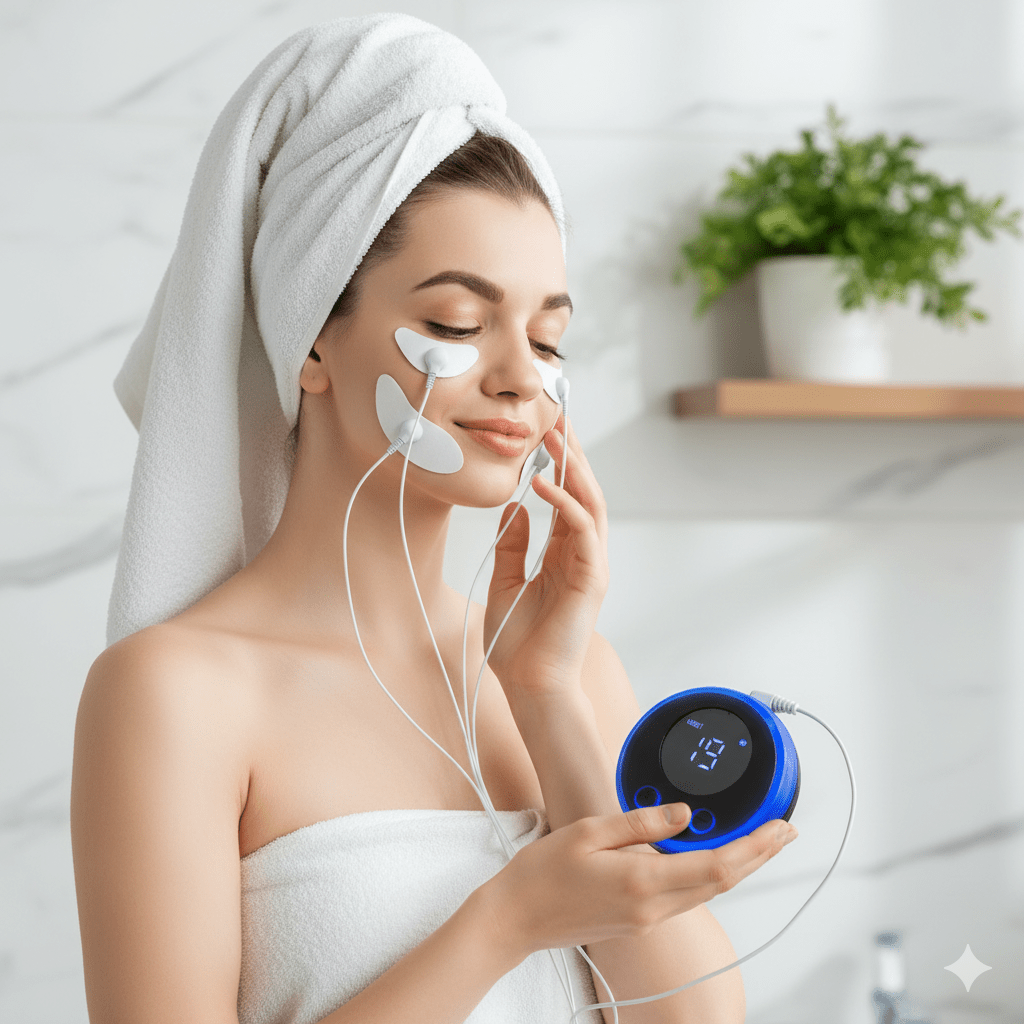 GLOWY – Dispositivo de masaje facial de lujo para una piel radiante y juvenil
