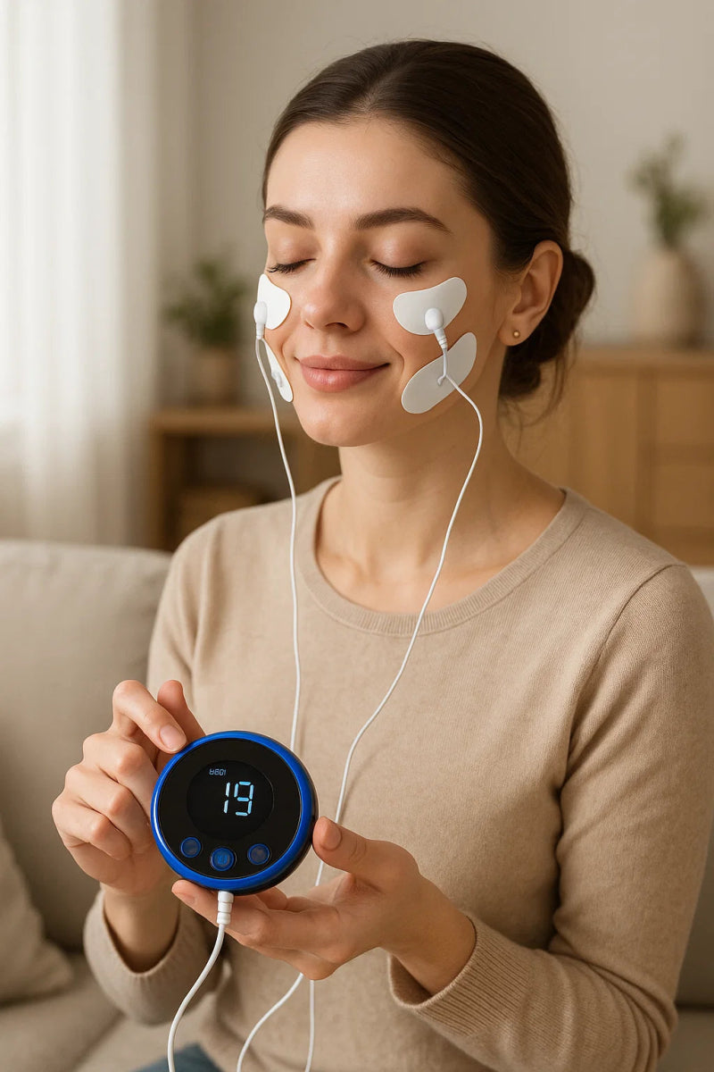 GLOWY – Dispositivo de masaje facial de lujo para una piel radiante y juvenil
