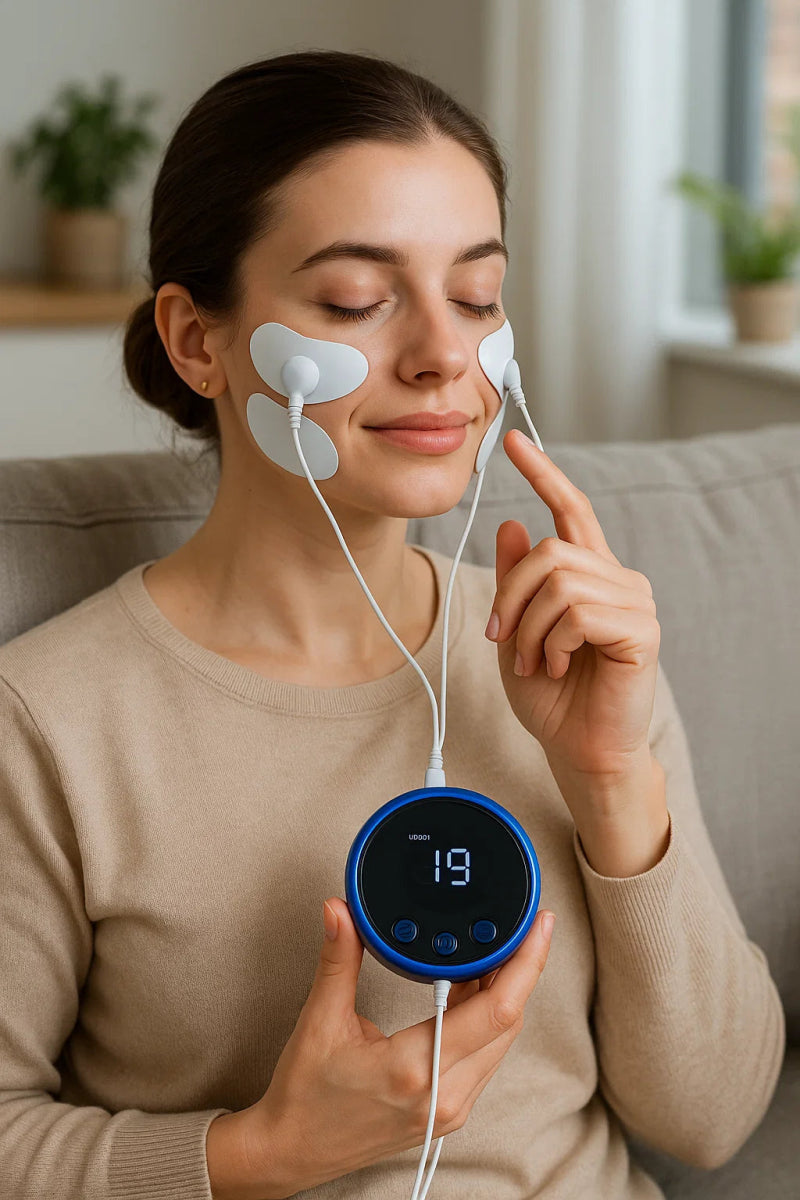 GLOWY – Dispositivo de masaje facial de lujo para una piel radiante y juvenil