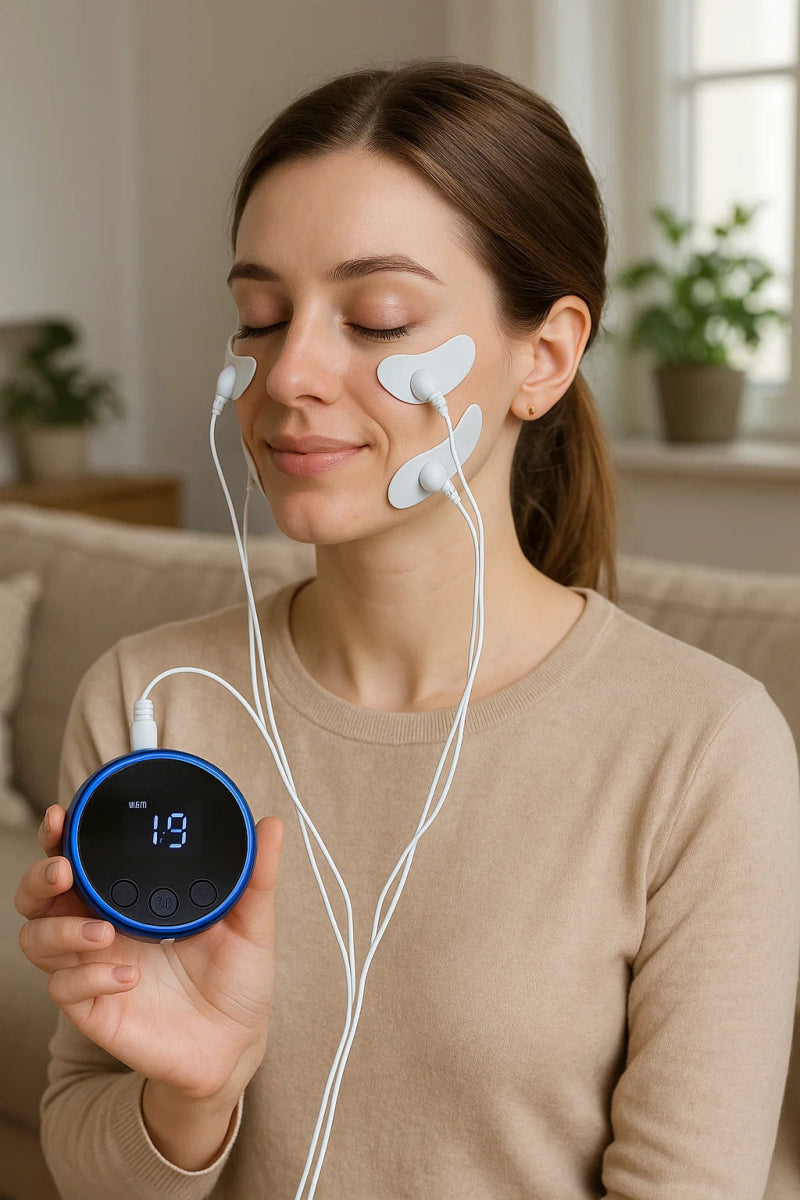 GLOWY – Dispositivo de masaje facial de lujo para una piel radiante y juvenil