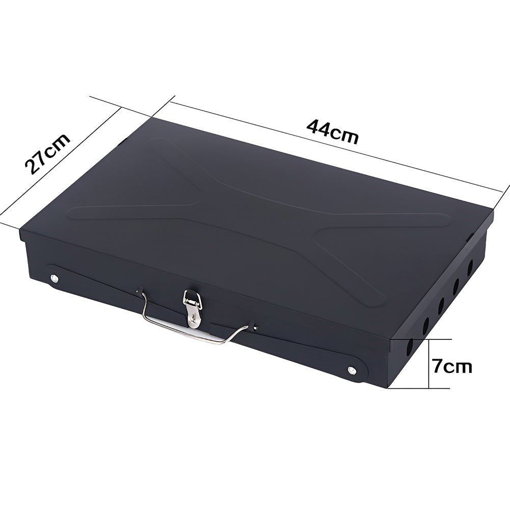 Grillmate Fold - Opvouwbare stalen koffergrill voor tuin, kamperen & buiten-BBQ