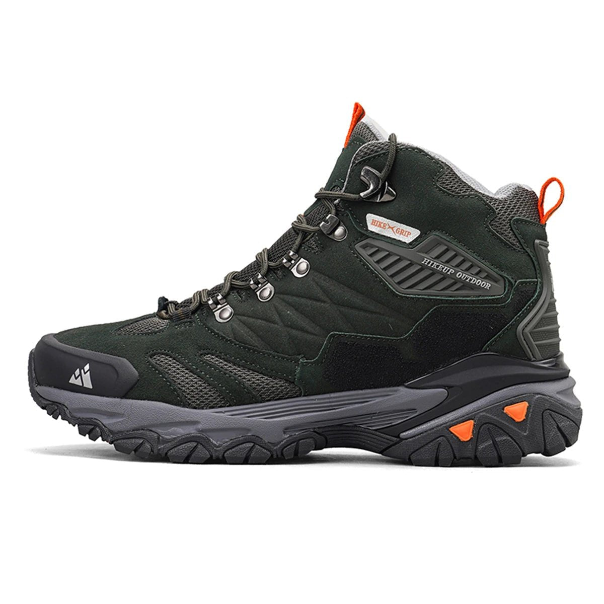 Hikeup Trekking Boots-men's hiking shoes with suede, breathable & rainproof for winter & outdoor adventure 0