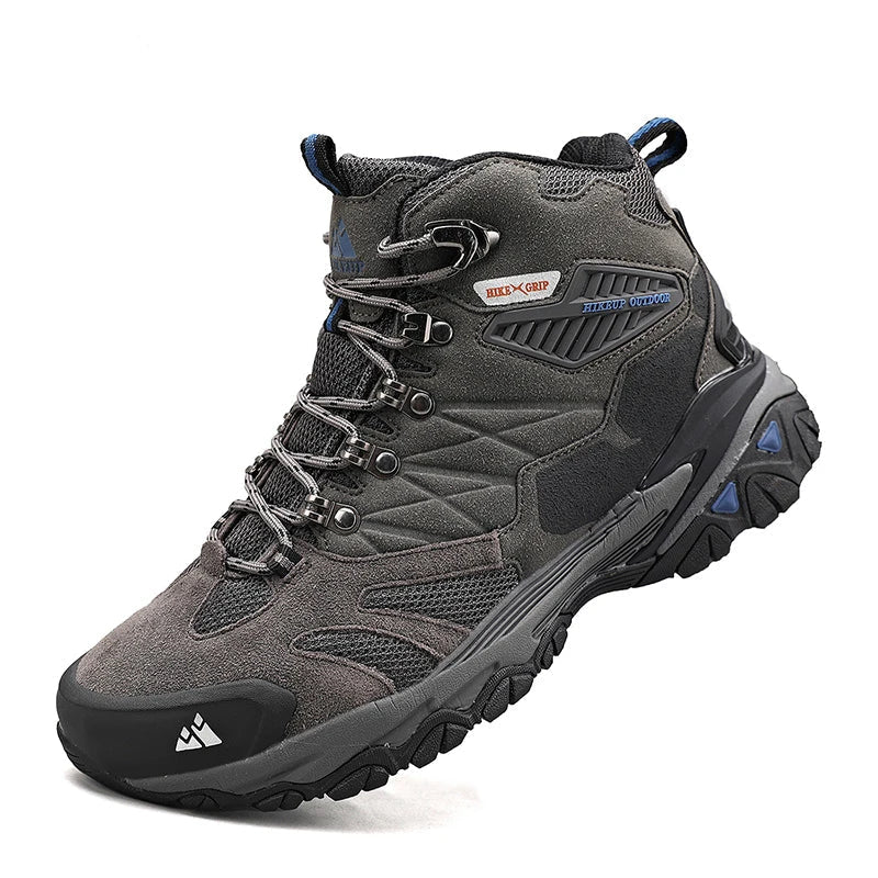 Hikeup Trekking Boots-men's hiking shoes with suede, breathable & rainproof for winter & outdoor adventure 1