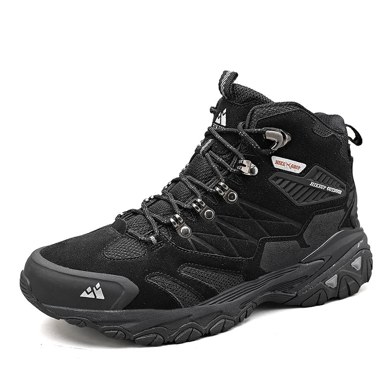 Hikeup Trekking Boots-men's hiking shoes with suede, breathable & rainproof for winter & outdoor adventure 2