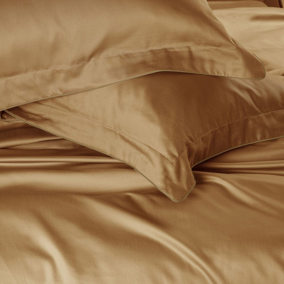 ITALIANEVE – Juego de ropa de cama de algodón 500 TC con funda nórdica y fundas de almohada