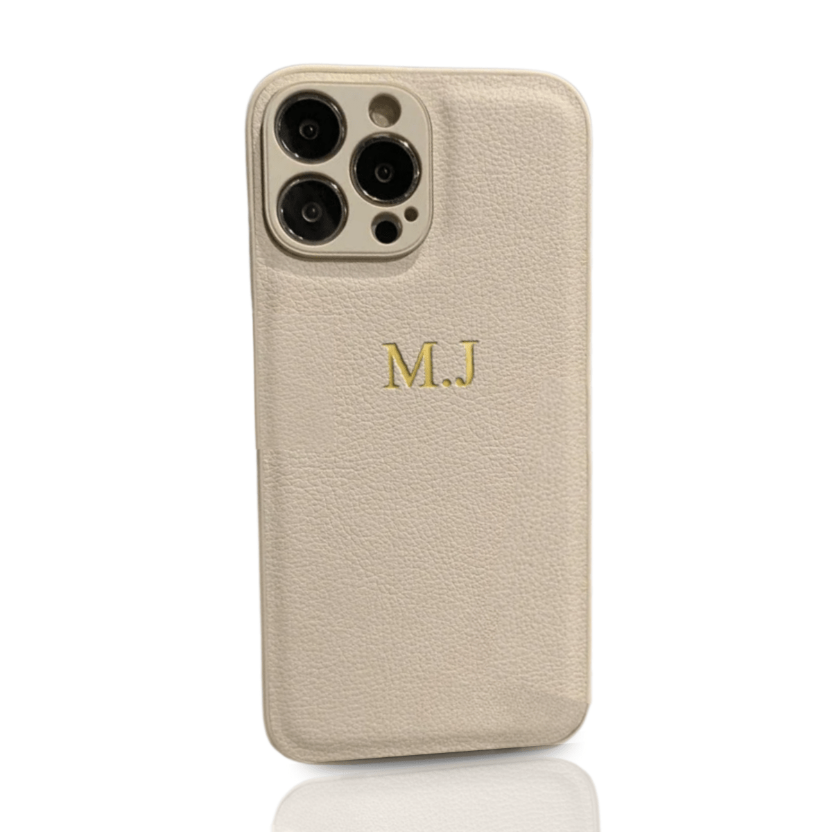LEATHIQUE – Funda personalizada de cuero para iPhone con iniciales