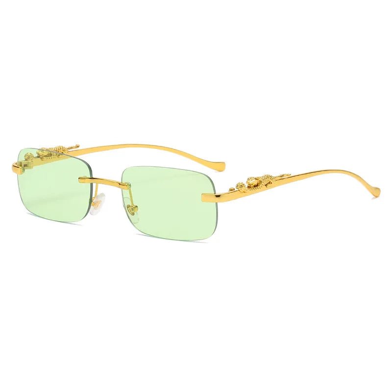 LEOPARDVIEW – Stylish Rimless Sunglasses with UV400 Protection