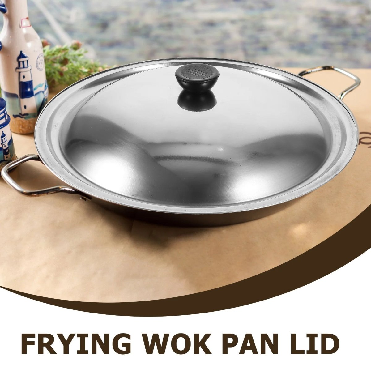 CookShield – Universeel RVS Deksel voor Pannen & Woks