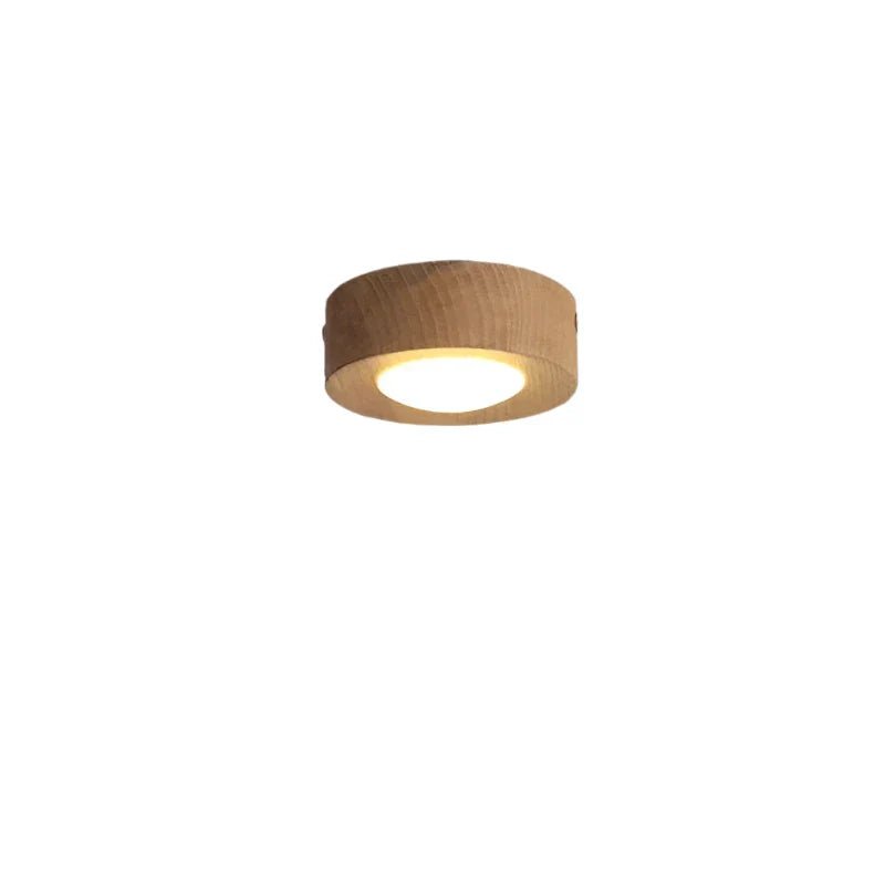 WoodenGlow - Walnut LED Ceiling Lamp with Energy Efficient Light Fixture 5