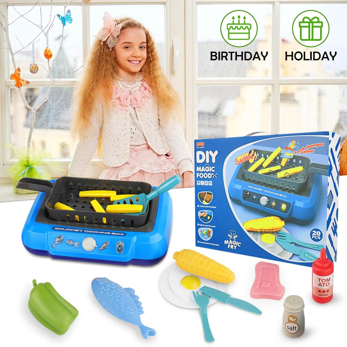 LittleChef – Conjunto de cozinha colorido para crianças para aventuras culinárias imaginativas
