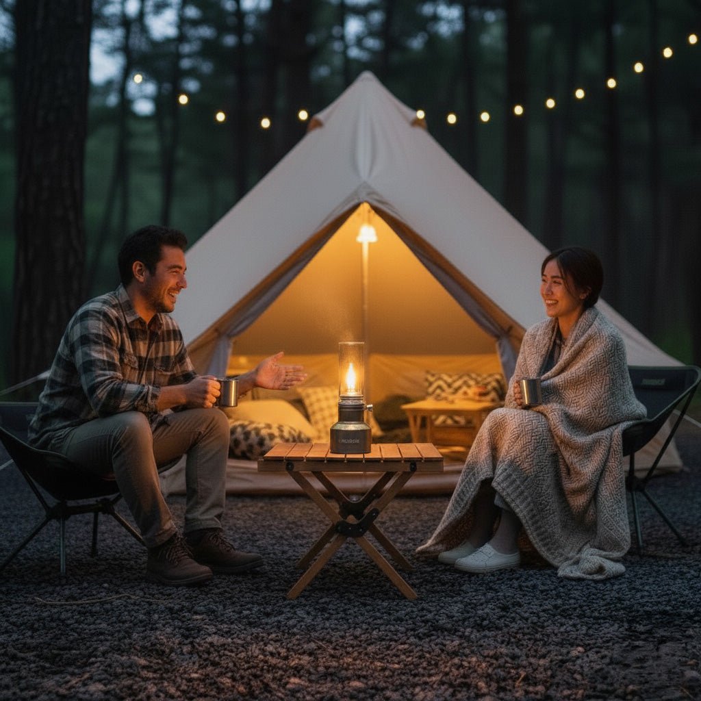 Mountain Peak - Portable Butane Campsite Lamp with Adjustable Flame Control 2