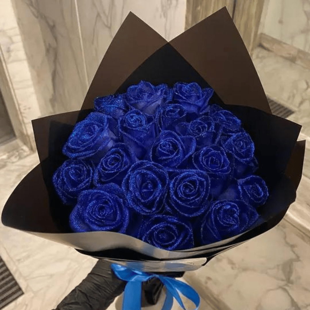 Glitter Roses in a Gift Box – Romantic & Lasting Gift 0