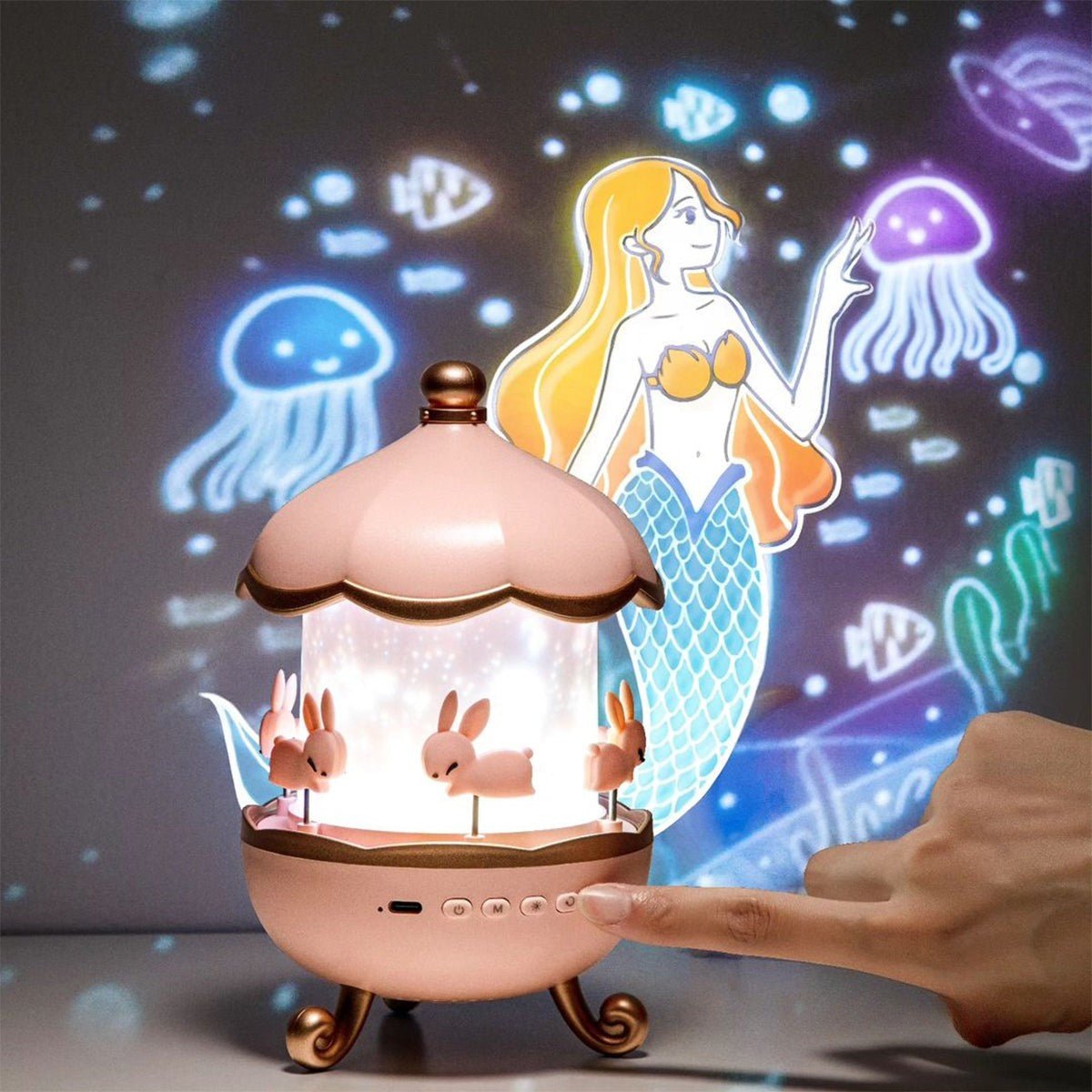 Lunivra – Enchanted Dream Projector with Music & 12 Light Patterns
