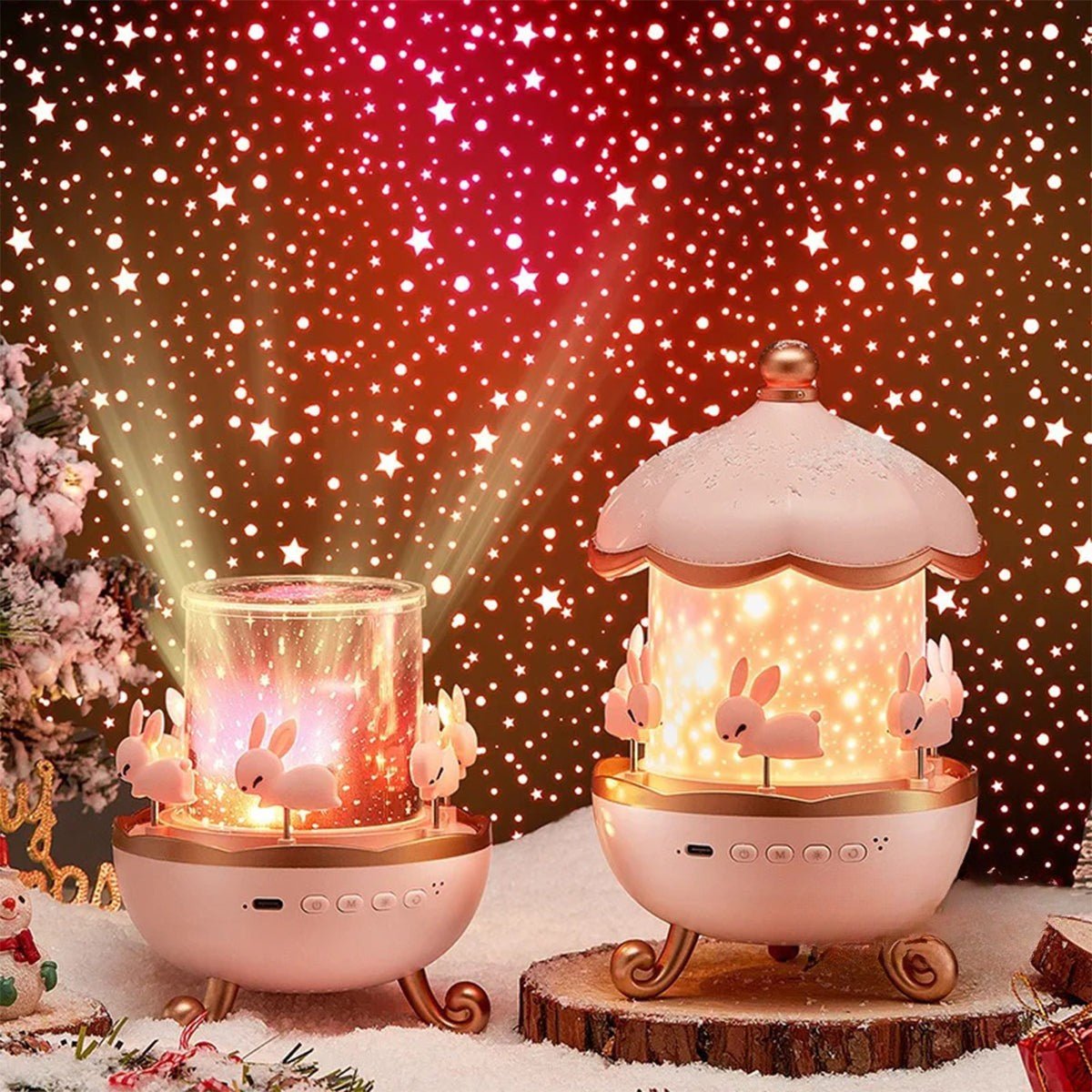 Lunivra – Enchanted Dream Projector with Music & 12 Light Patterns