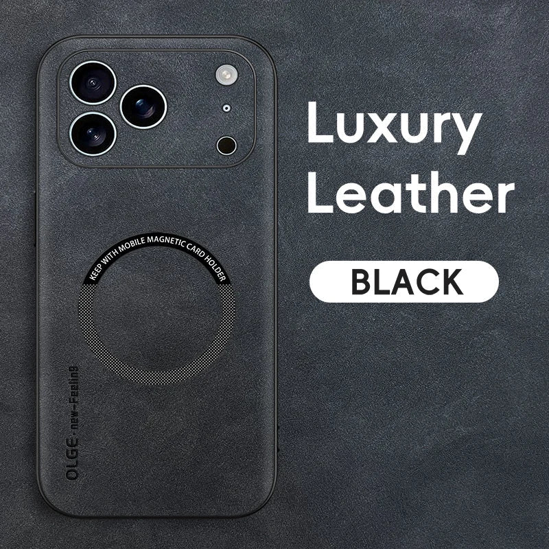 MAGHIDE – Premium Leather MagSafe Case for iPhone 11-17 Series 2