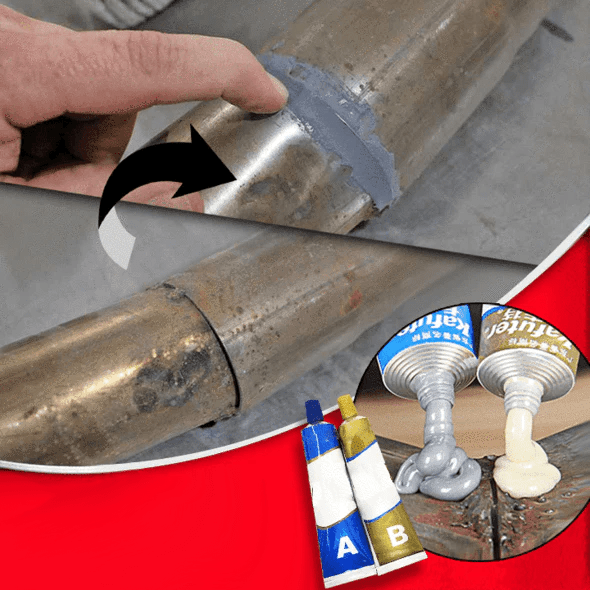 Magic Repair Gel for Metal - Strong Adhesive, Set of 2, 100g, Easy Application for Steel, Aluminum, and Brass Repairs-6