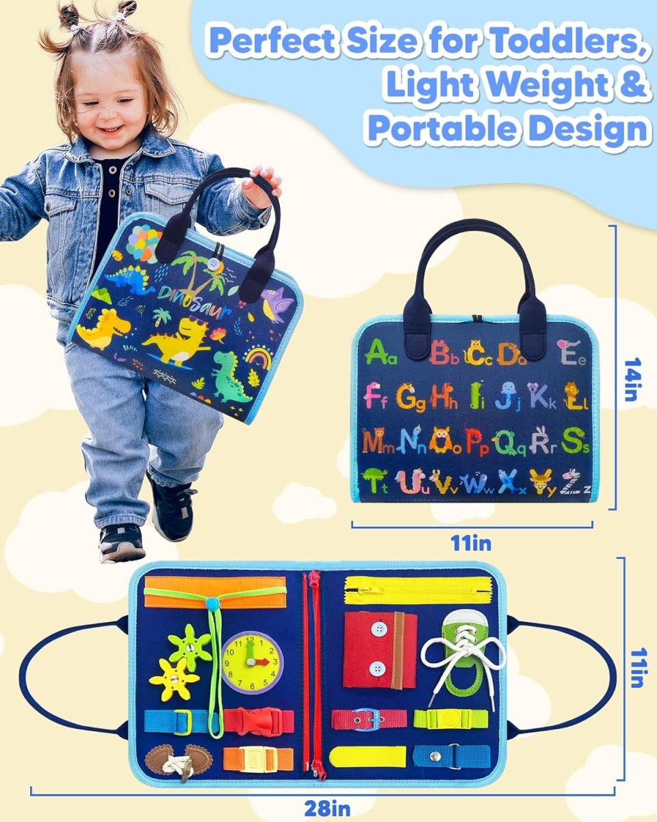 Tablero de actividades Mindzip - Tablero de actividades Montessori para bebés con 8 caras interactivas de aprendizaje