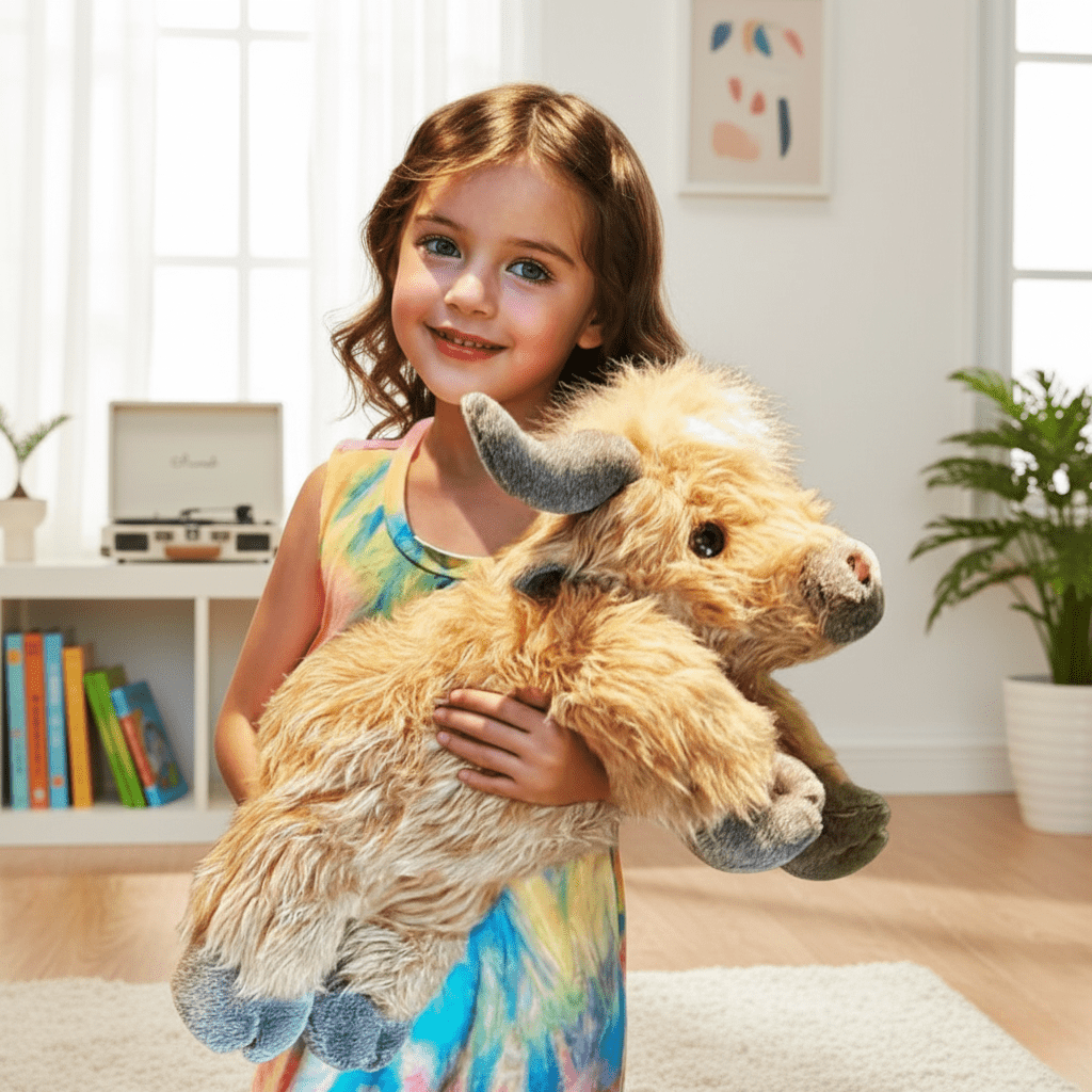 MOOLETTE – Lovable Highland Cow Plush with Cozy, Huggable Design
