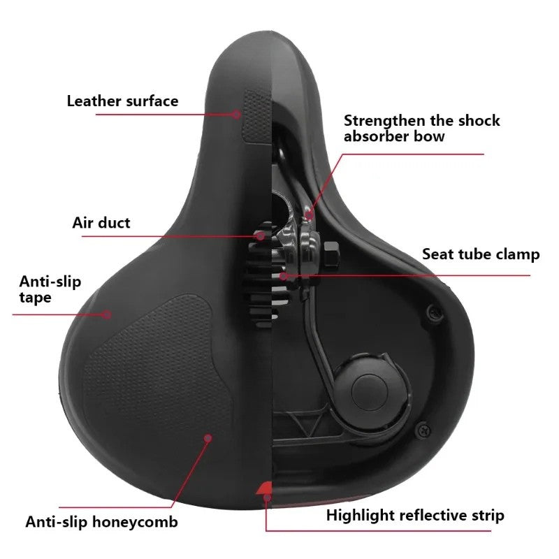 MOVARA – Ergonomic Bike Seat with Ventilation Channels for Cool Rides