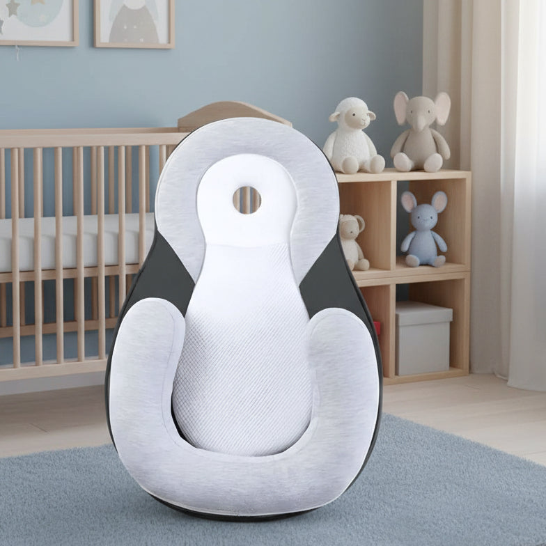 Cuscino Rinfrescante Per Bambini Con Design Animale - Ergonomico, Morbido E Traspirante, Schiuma + Seta Ghiaccio, 46x26x7 Cm