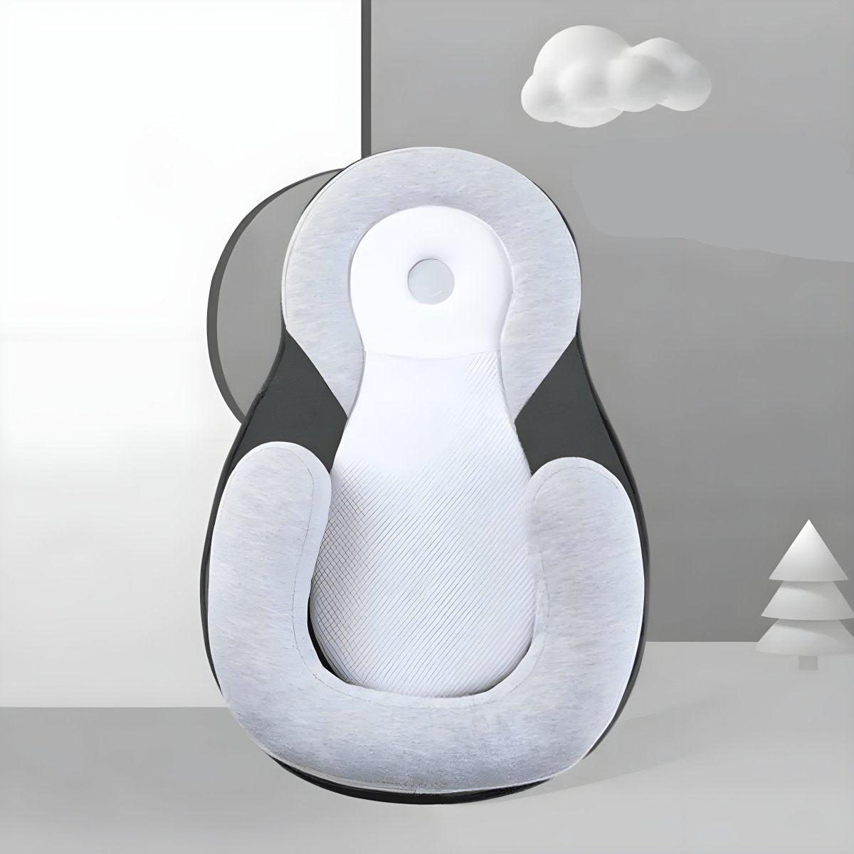 NURTUREREST – Ergonomisch Baby Kussen voor Veilige Slaap & Preventie van Platte Hoofdjes