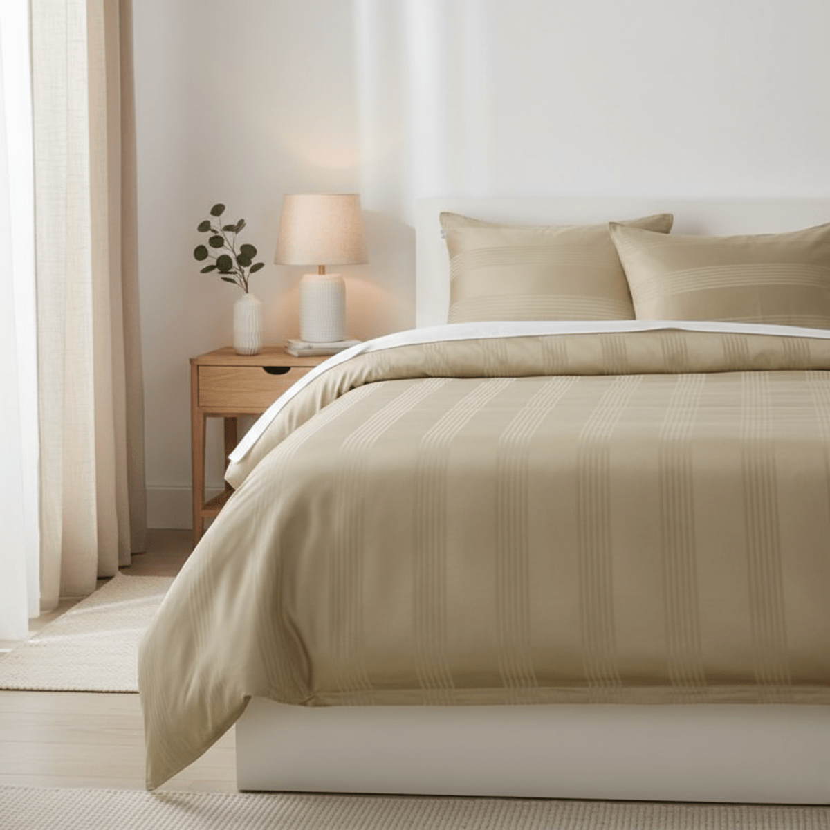 Housses d'oreiller Premium Sérénité | Taies d'oreiller en coton durable pour un confort quotidien et un style intemporel