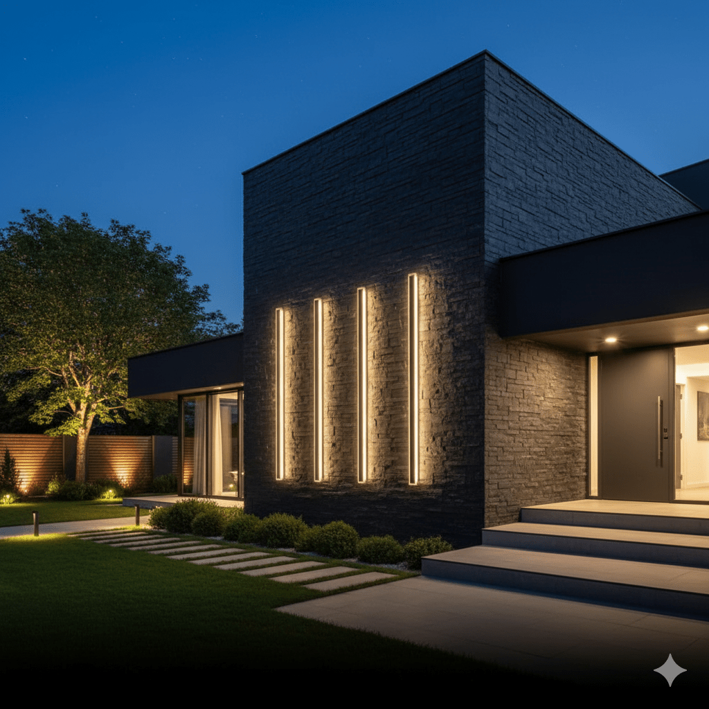 NOCTARA – Elegante moderne Außenwandleuchte für Garten & Balkon