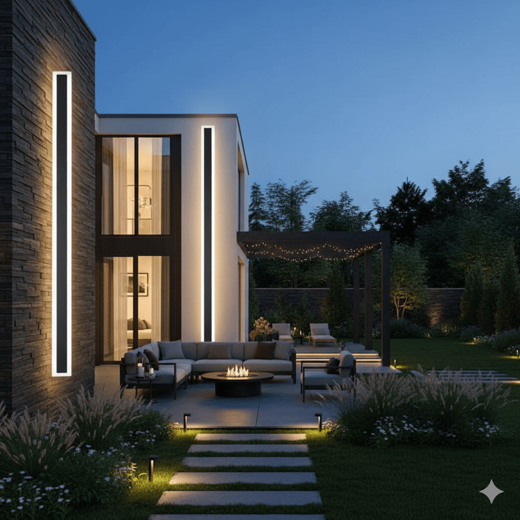 NOCTARA – Elegante moderne Außenwandleuchte für Garten & Balkon