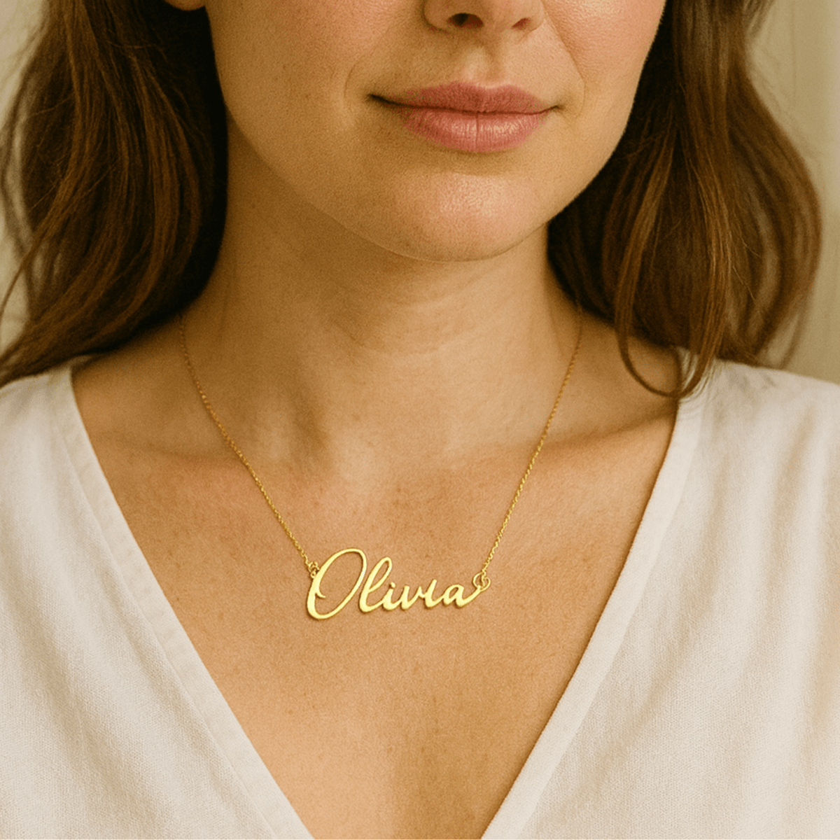 NOMELIA – Elegante personalisierte Namenskette für Damen