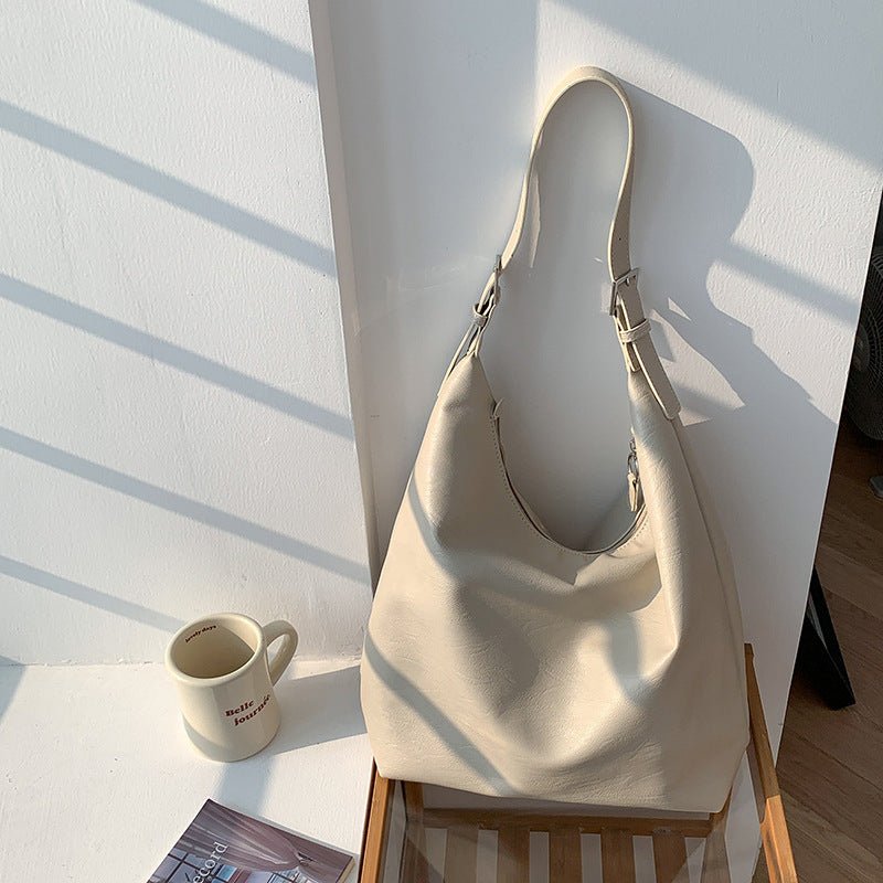 Timeless - Soft PU Leather Dumpling Tote for Everyday Use 6