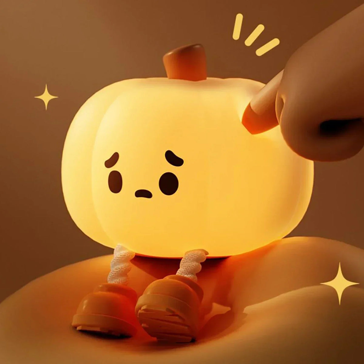 Pumpkinshape - Rustgevend nachtlampje in de vorm van een pompoen voor ontspannen slapen van kinderen