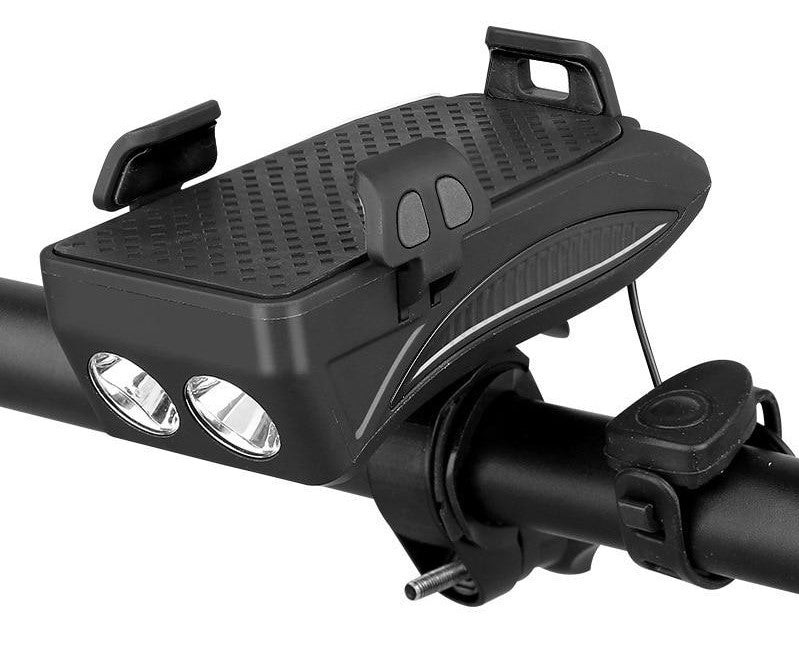 All-in-One Bicycle Accessory - Phone Holder, Power Bank, LED Bike Lights & Horn 6