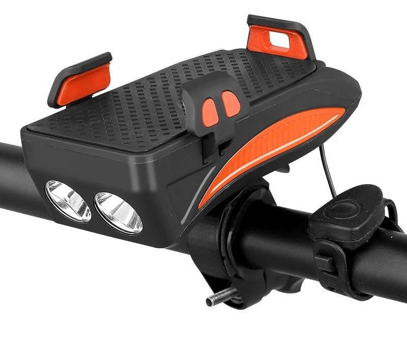 All-in-One Bicycle Accessory - Phone Holder, Power Bank, LED Bike Lights & Horn 5