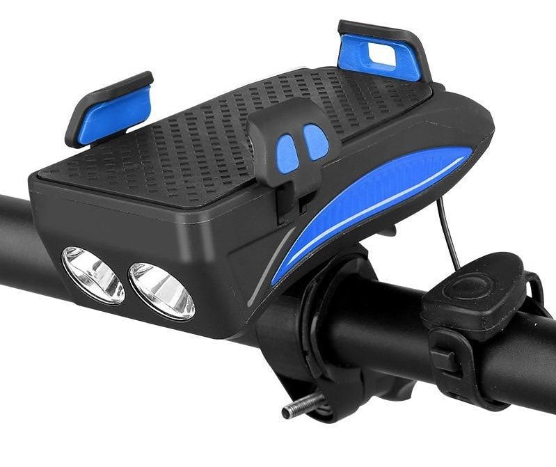 All-in-One Bicycle Accessory - Phone Holder, Power Bank, LED Bike Lights & Horn 4