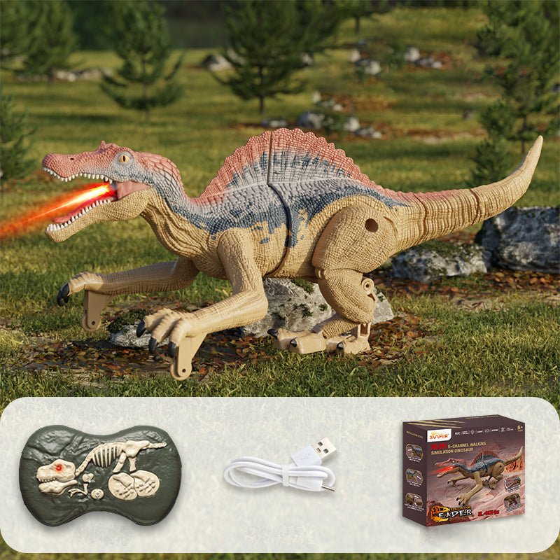 Roarbot RC Dino – Dinossauro Controlo Remoto com Luz, Som e Efeitos de Névoa – Diversão Realista a Andar e Rugir