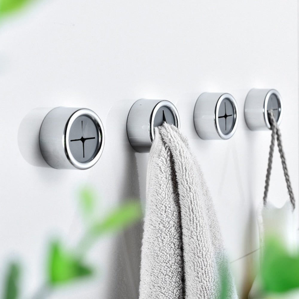 Soporte para Toallas Autoadhesivo – Organizador Ahorra Espacio Sin Taladro para Cocina y Baño