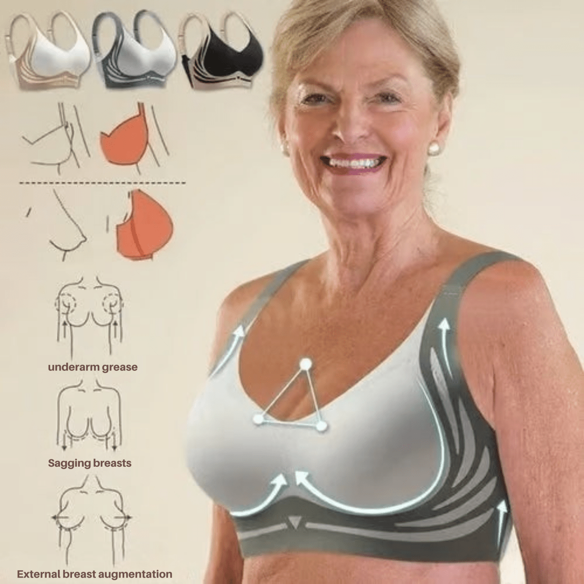 SERENITYFIT – Sujetador inalámbrico para comodidad durante todo el día y soporte natural