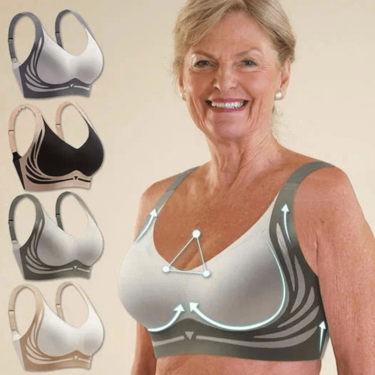 SERENITYFIT – Sujetador inalámbrico para comodidad durante todo el día y soporte natural