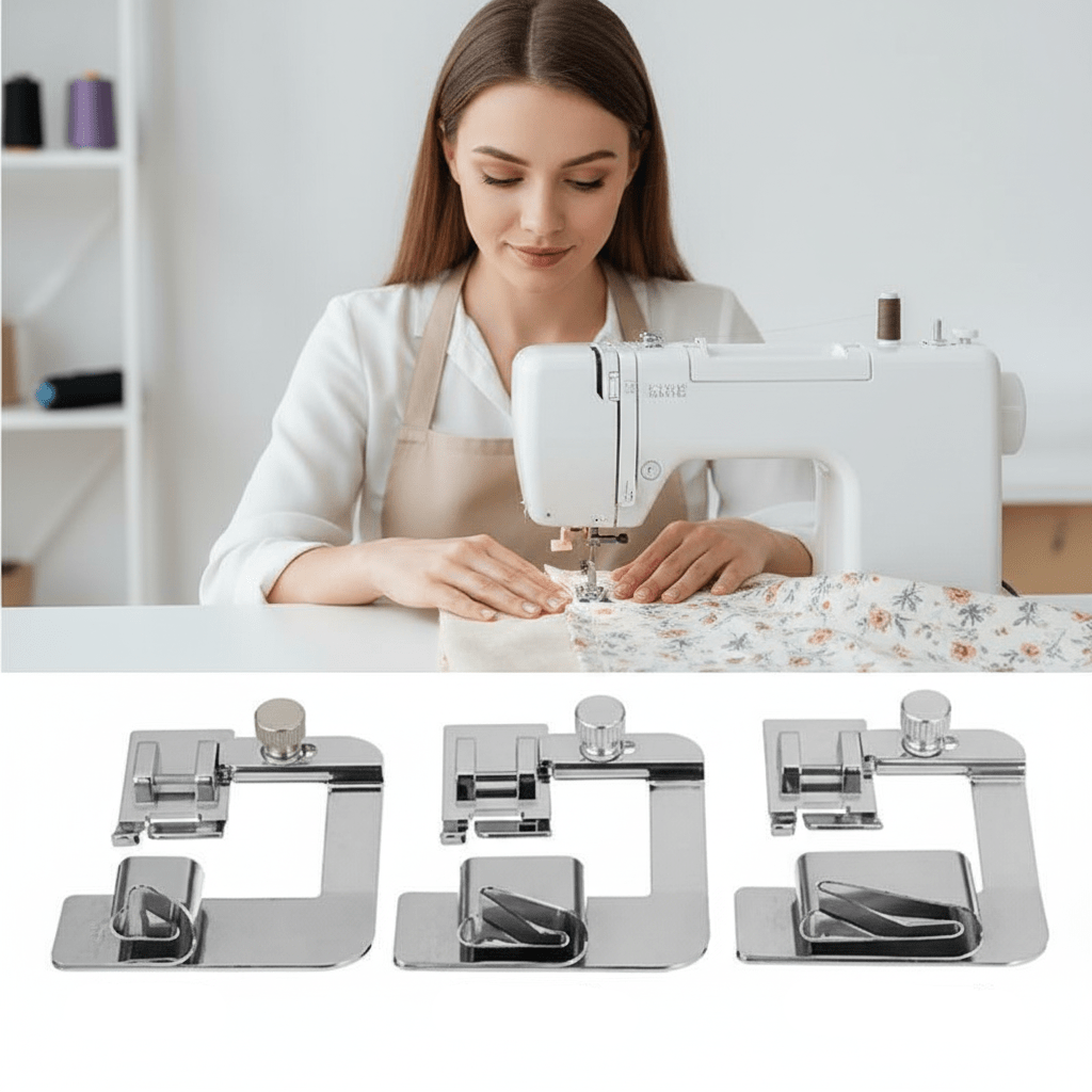 SEWPRO – 3-delige brede zoomvoetset voor professionele zomen