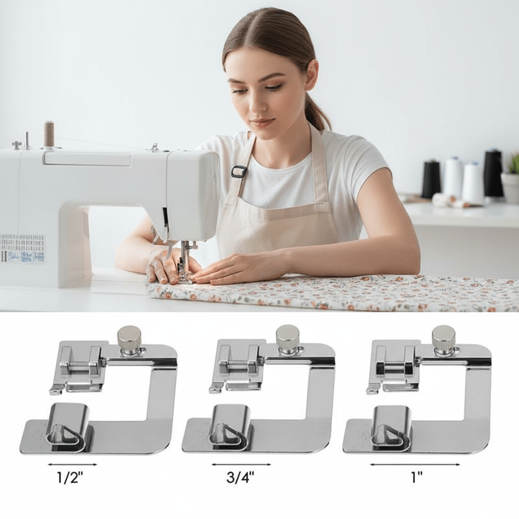 SEWPRO – 3-delige brede zoomvoetset voor professionele zomen
