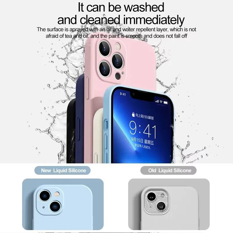 Premium Silicone Phone Case - Shockproof for iPhone 14, 13, 12, 11 Pro Max 5