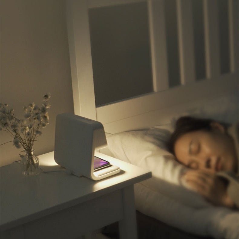 Smart 3-in-1 Bedside Lamp with Wireless Charger & LCD Alarm Clock 5