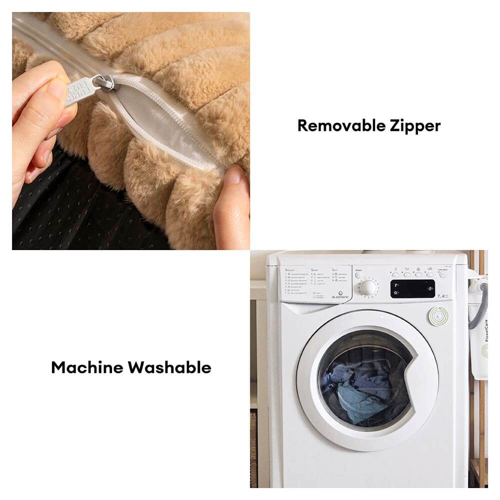 Orthopedic dog pillow made of washable plush - comfortable dog bed for large and small dogs 5