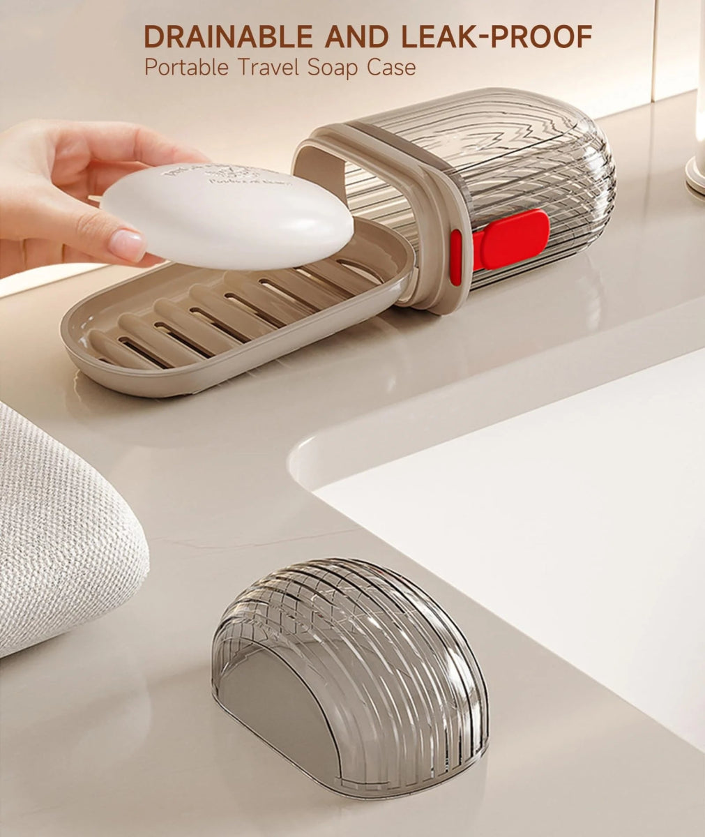 SOAPSAFE – Custodia per sapone da viaggio per un'igiene senza sforzo in movimento