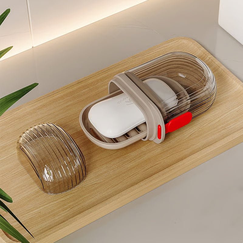 SOAPSAFE – Custodia per sapone da viaggio per un'igiene senza sforzo in movimento
