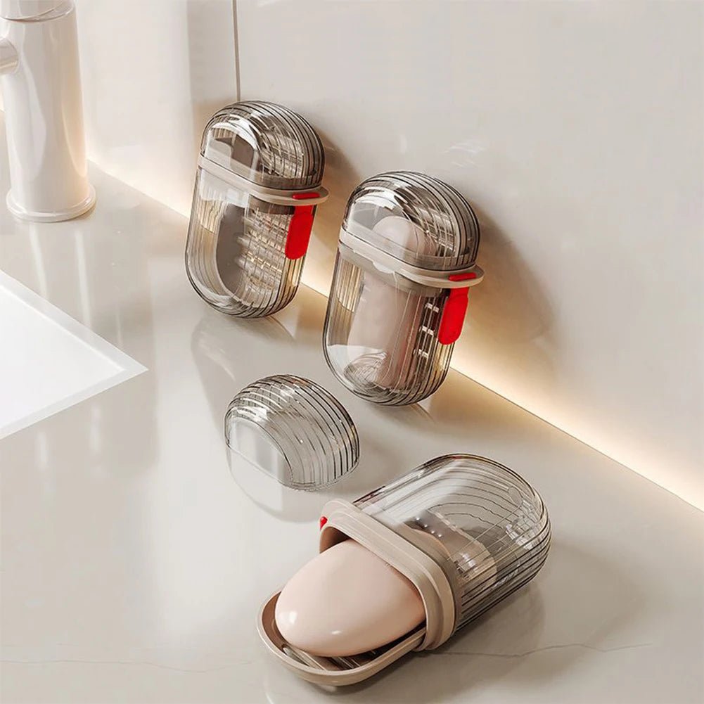 SOAPSAFE – Custodia per sapone da viaggio per un'igiene senza sforzo in movimento