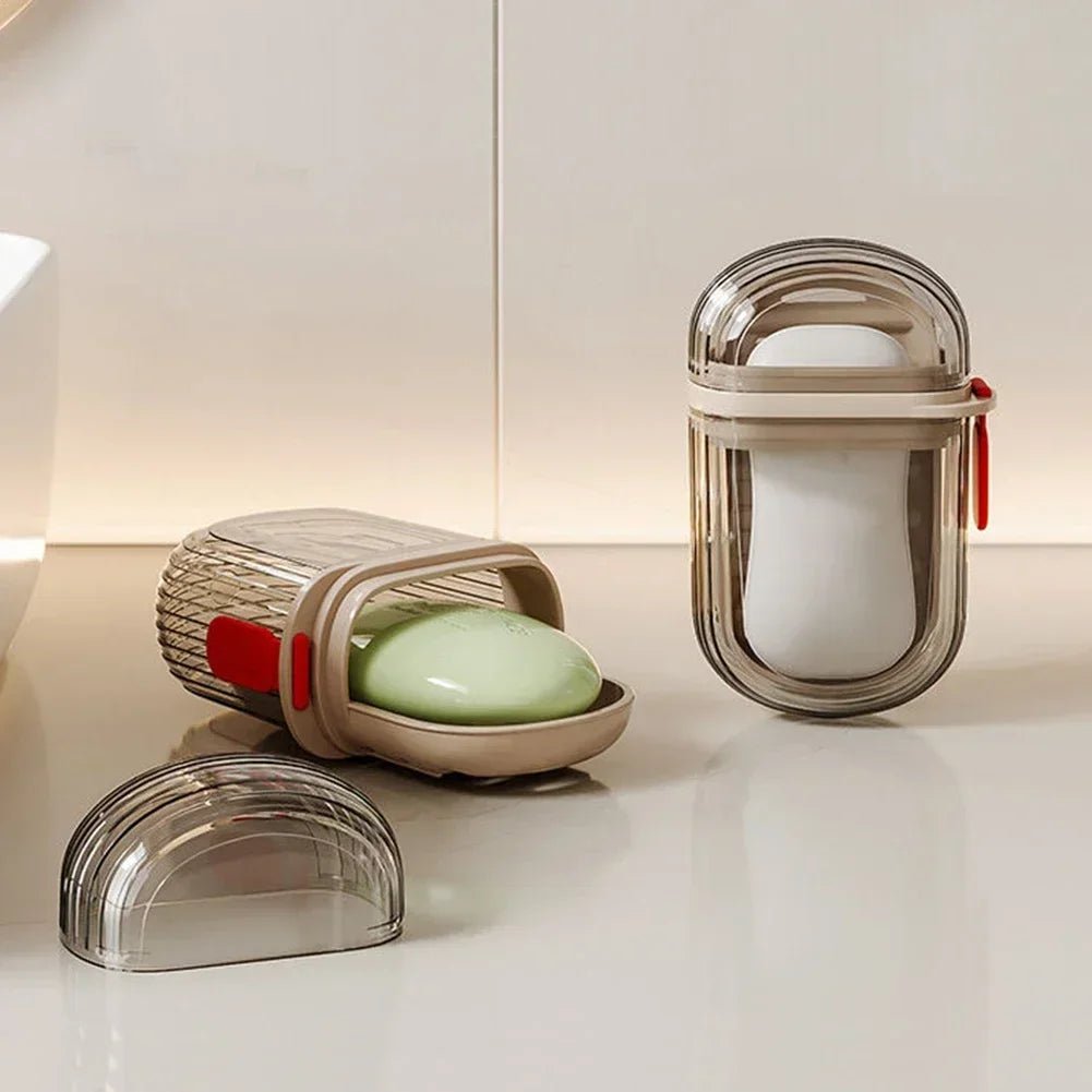 SOAPSAFE – Custodia per sapone da viaggio per un'igiene senza sforzo in movimento