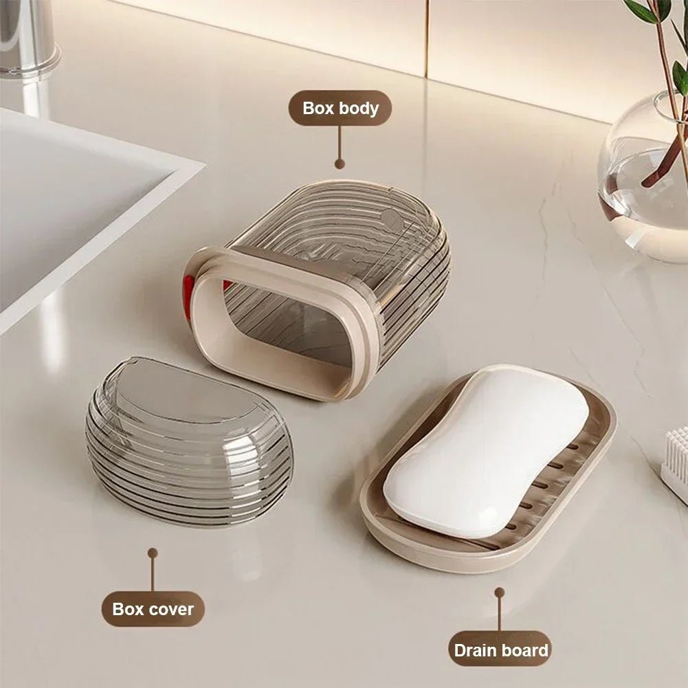 SOAPSAFE – Custodia per sapone da viaggio per un'igiene senza sforzo in movimento